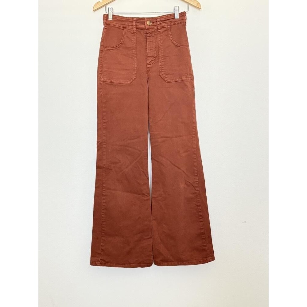 Marine Layer Rust Straight-Leg Pants
